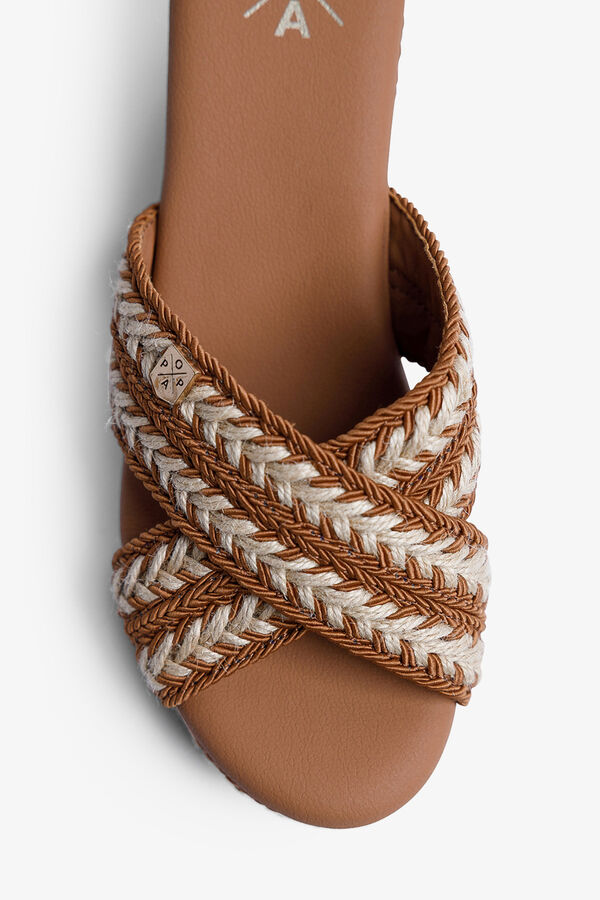 Popa Albufera Gallery low wedge sandal nude