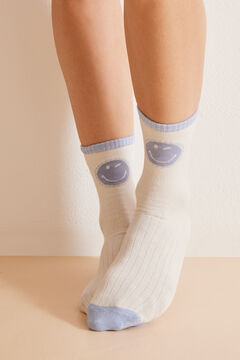 Womensecret Pack 3 pares meias compridas algodão SmileyWorld ® estampado