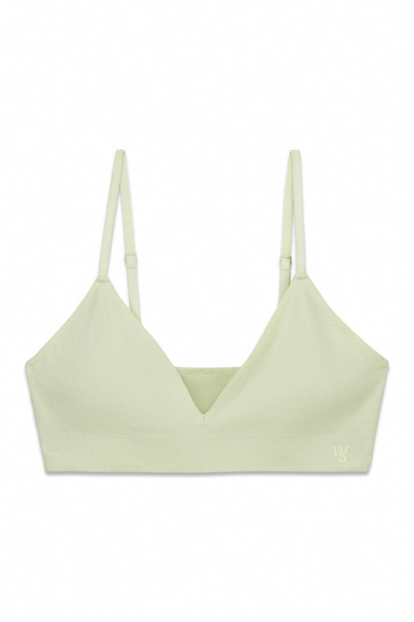 Women'secret Zeleni trouglasti top bez &scaron;avova Zelena