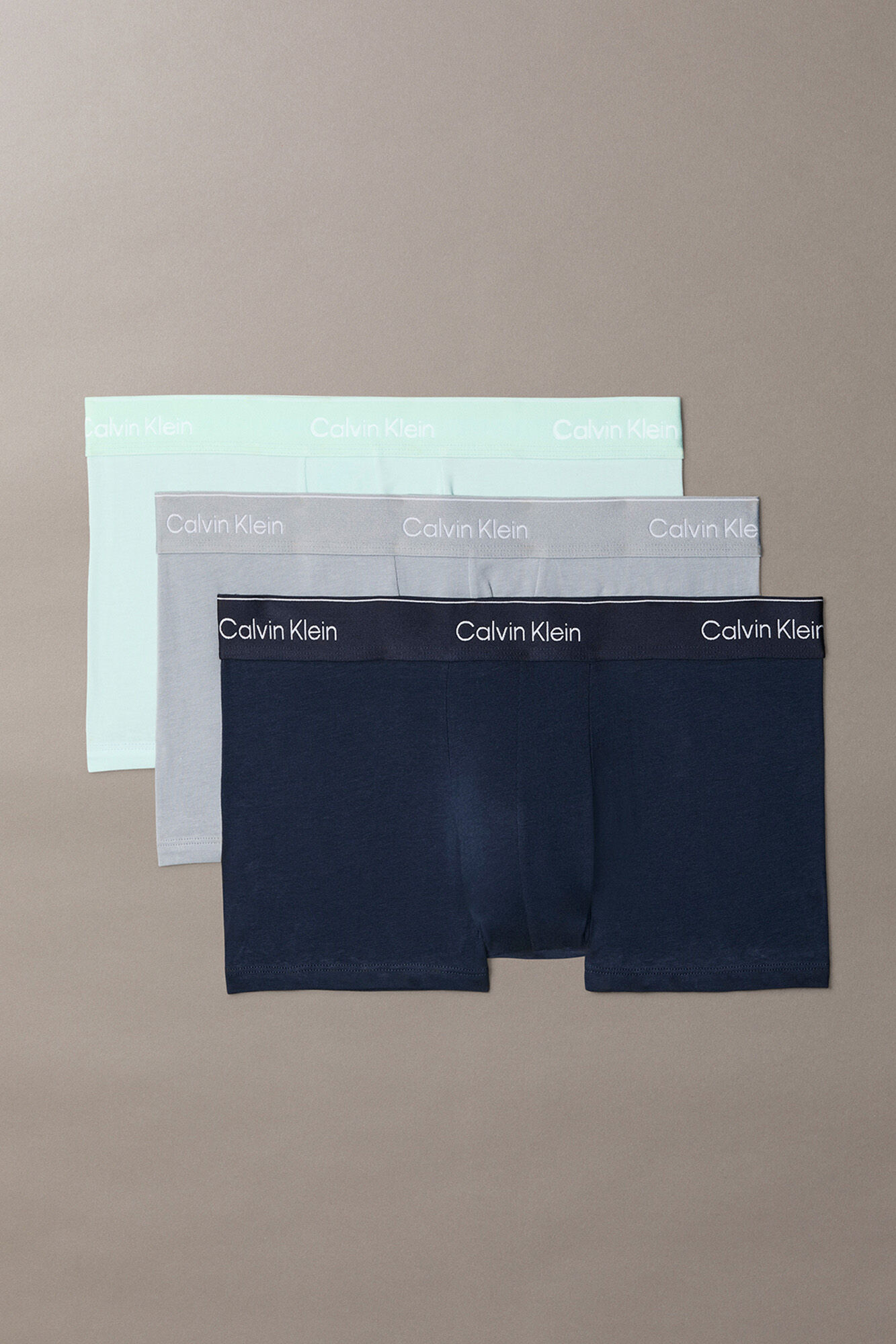 Calvin Klein Pack 3 boxers cintura baixa em algod&atilde;o stretch - Icon