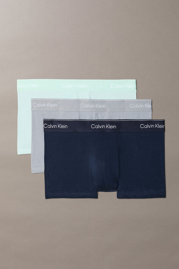 Calvin Klein 3-pack low rise boxers Icon Cotton Stretch blue