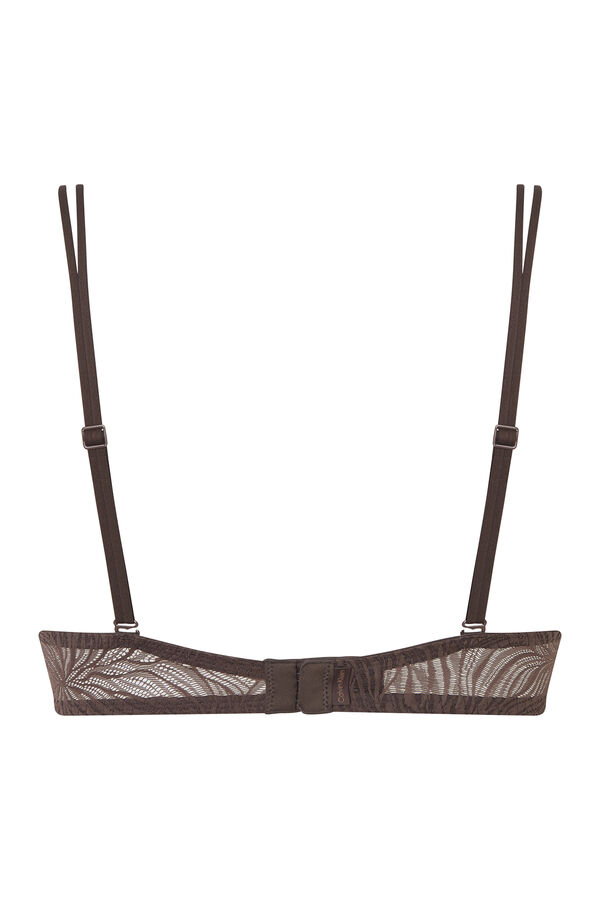 Calvin Klein Sujetador invisible  Sheer Marquisette marr&oacute;n