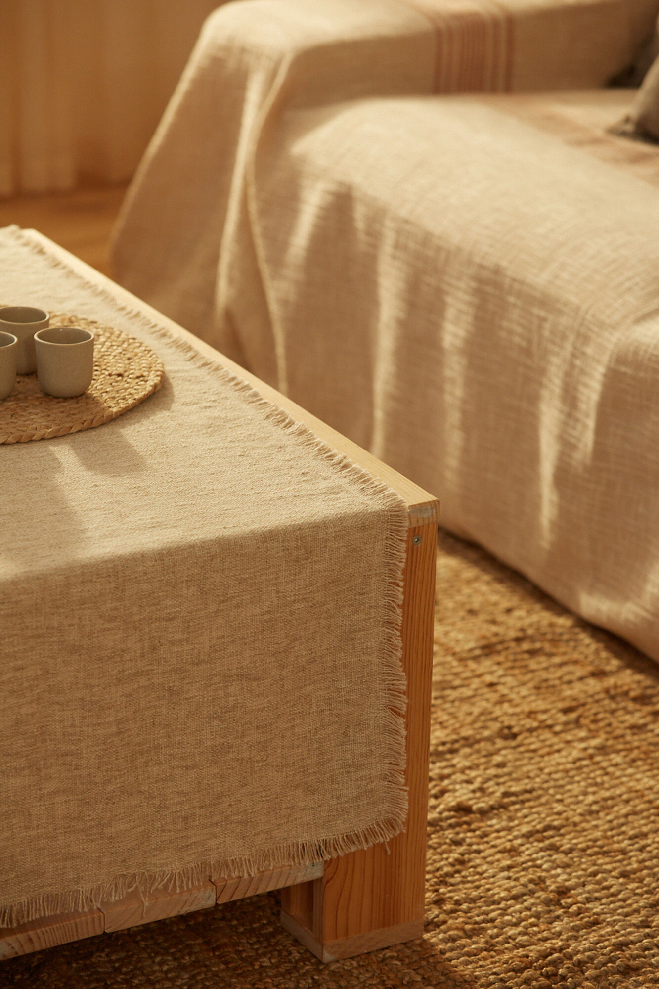 Calma House Tischl&auml;ufer Arga 50x150 Beige