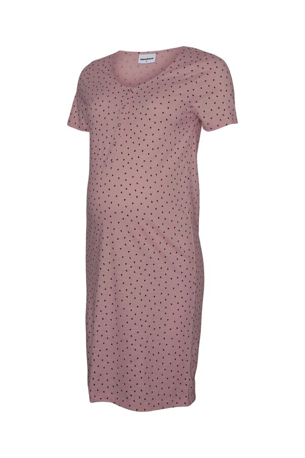 Mamalicious Maternity and breastfeeding nightgown pink