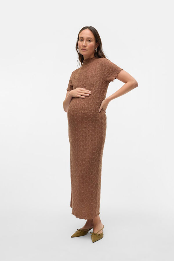Mamalicious Midi dress Maternity nude