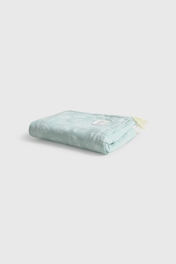 Textura Strandtuch aus Web- und Frotteestoff mit Print