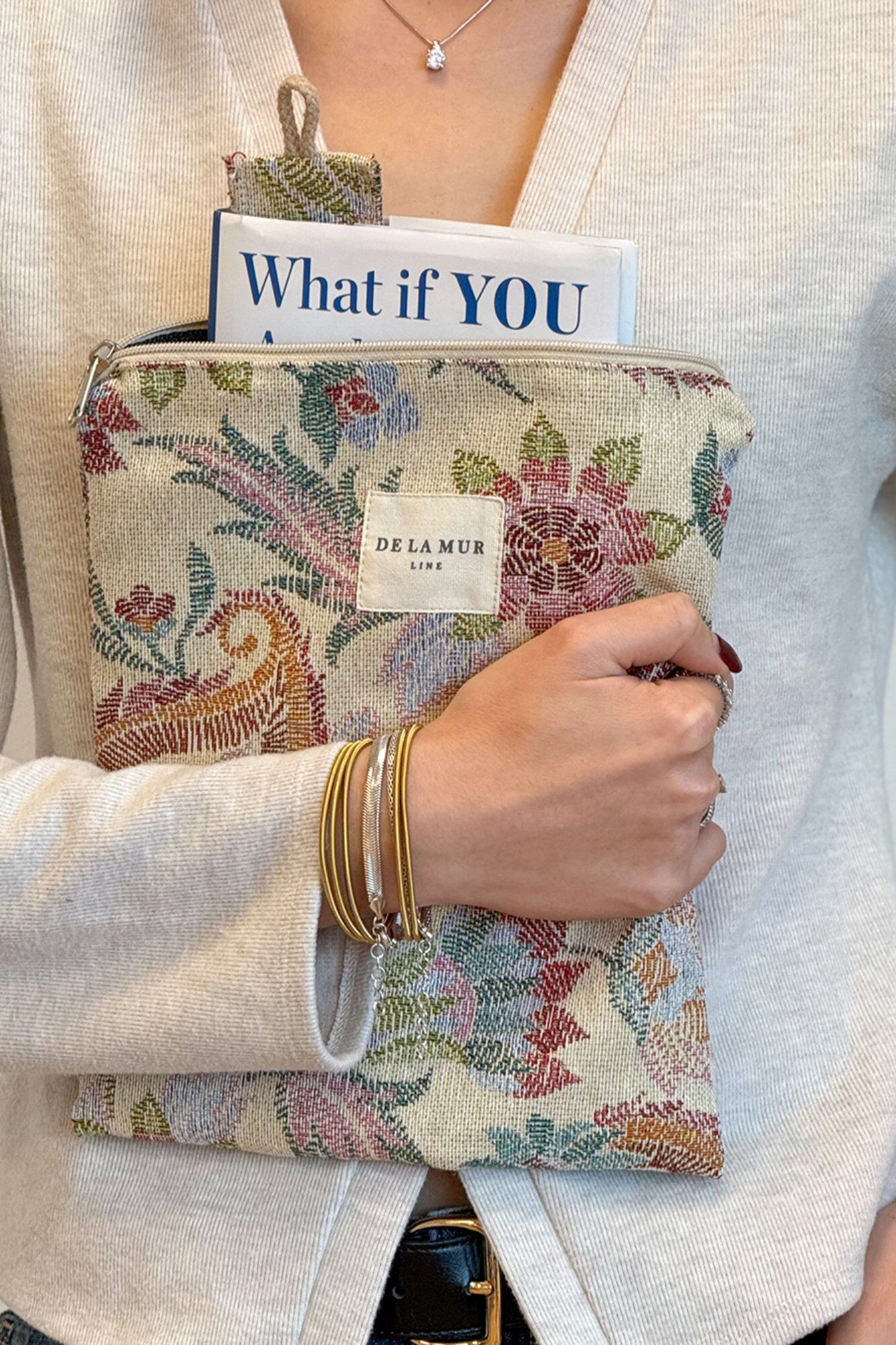 De La Mur Buchh&uuml;lle Farbe + Lesezeichen Geschenk