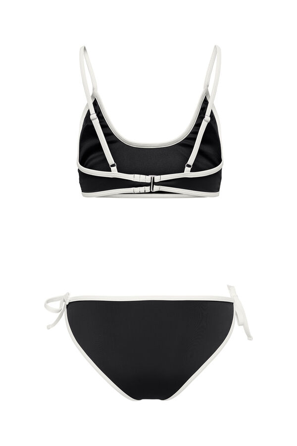 Only Black contrast bikini set black