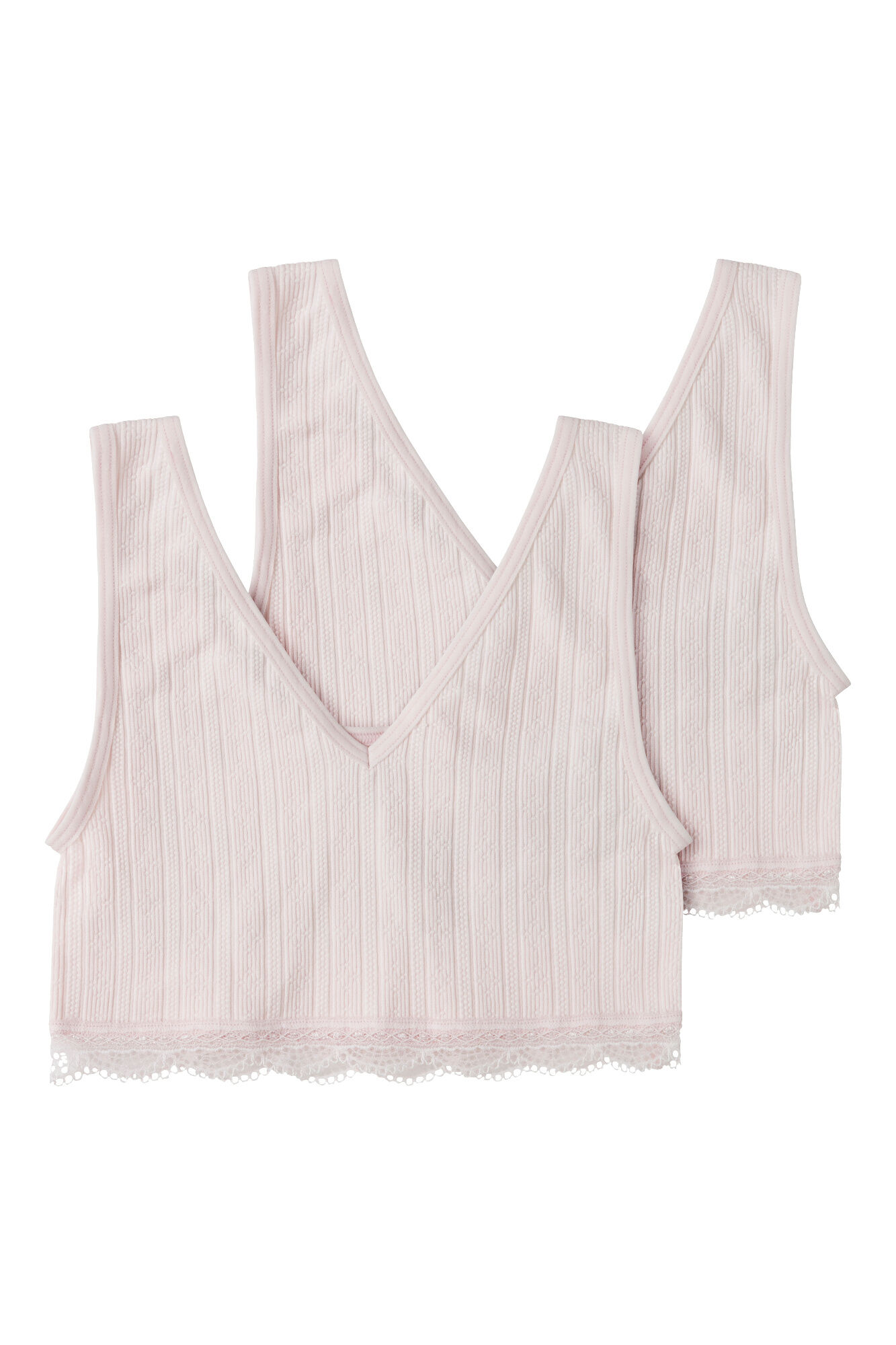 LMTD Pack de 2 bralettes rosa