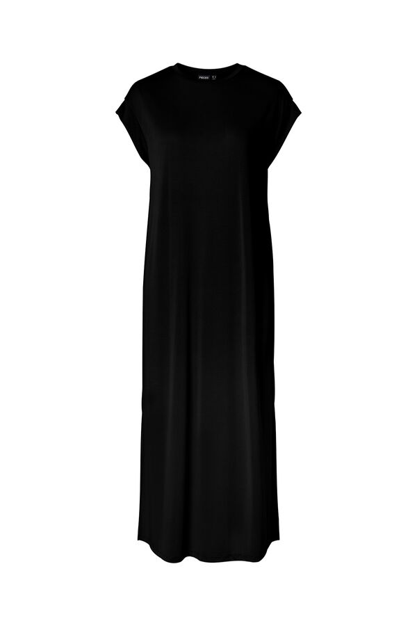 Pieces Fluid midi dress black