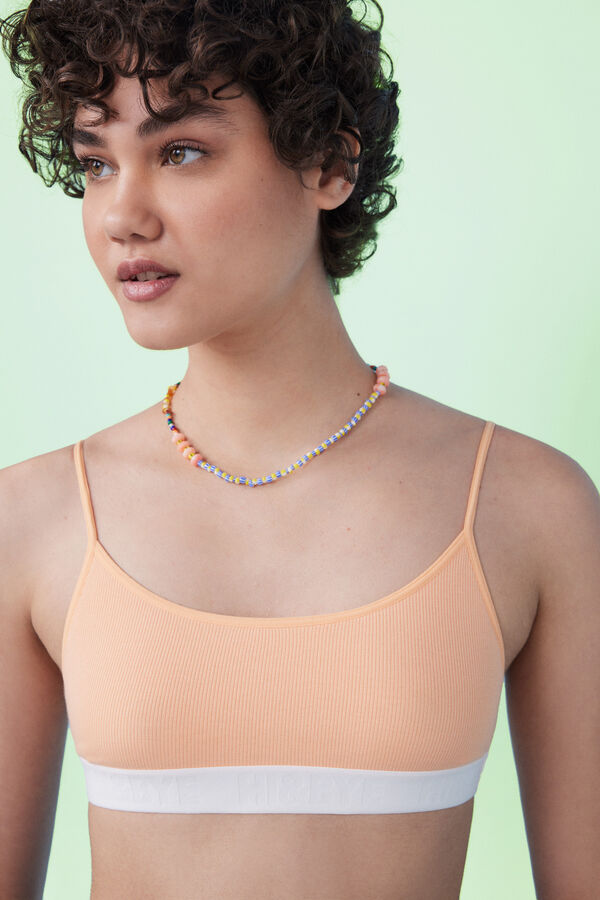 Orange cotton bra top, Bras, Women'secret