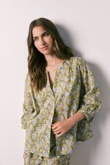 Women'secret Ensemble court chemise imprim&eacute; fleurs vert