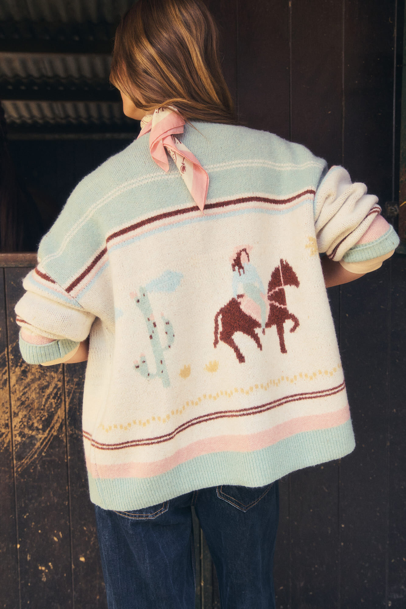 Women'secret Short knit cardigan robe