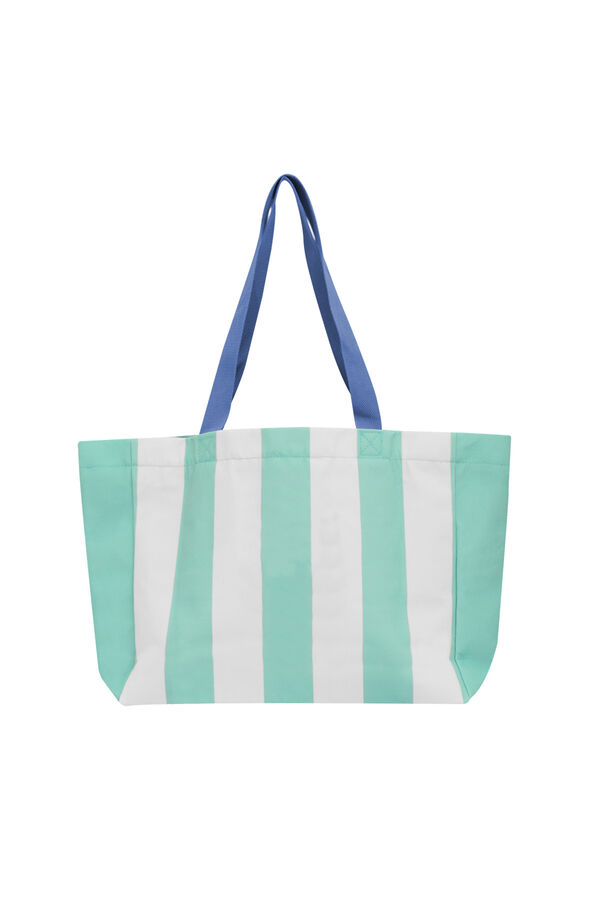 Womensecret Tote bag green and white  printed