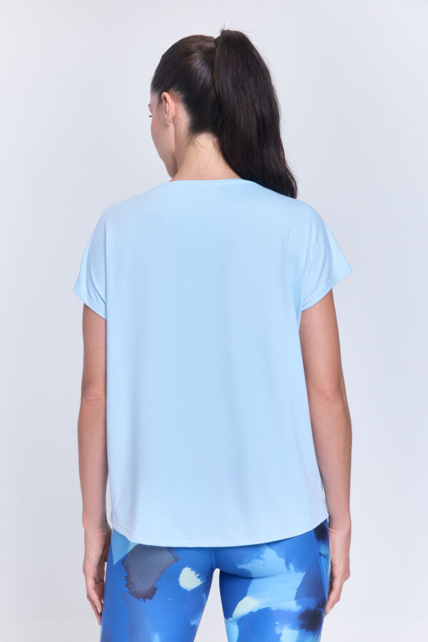 Only Play Camiseta manga corta soft turquesa