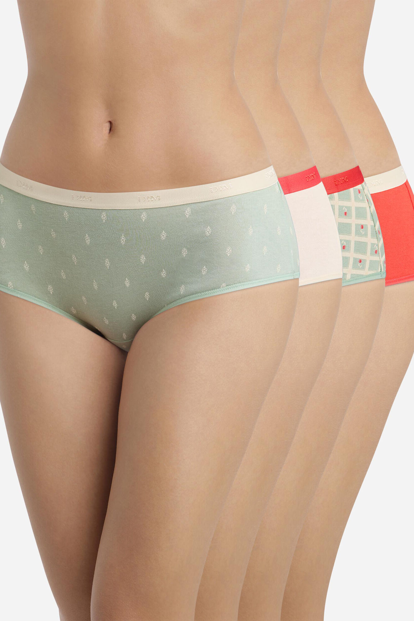 DIM Pack of 4 DIM cotton boxers Pockets