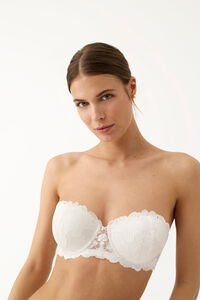 Promise Sujetador push up encaje blanco