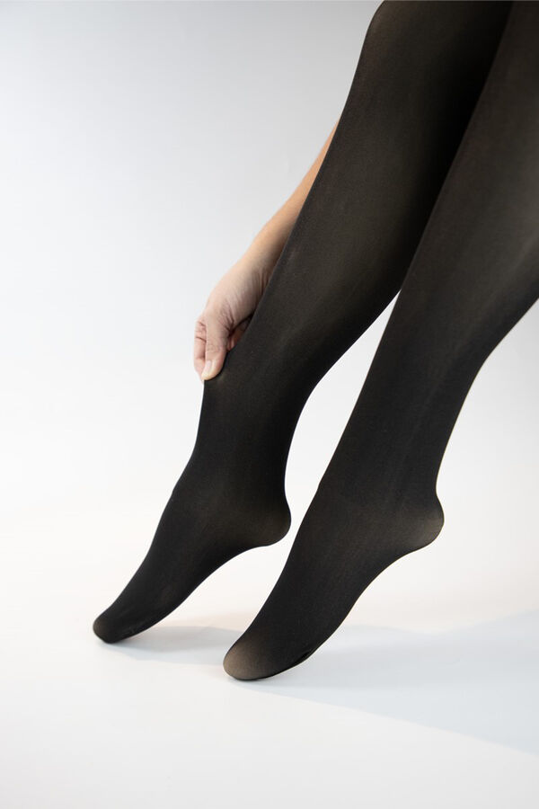 Ivette Bridal Strumpfhose Velvet Skin Fleece Schwarz