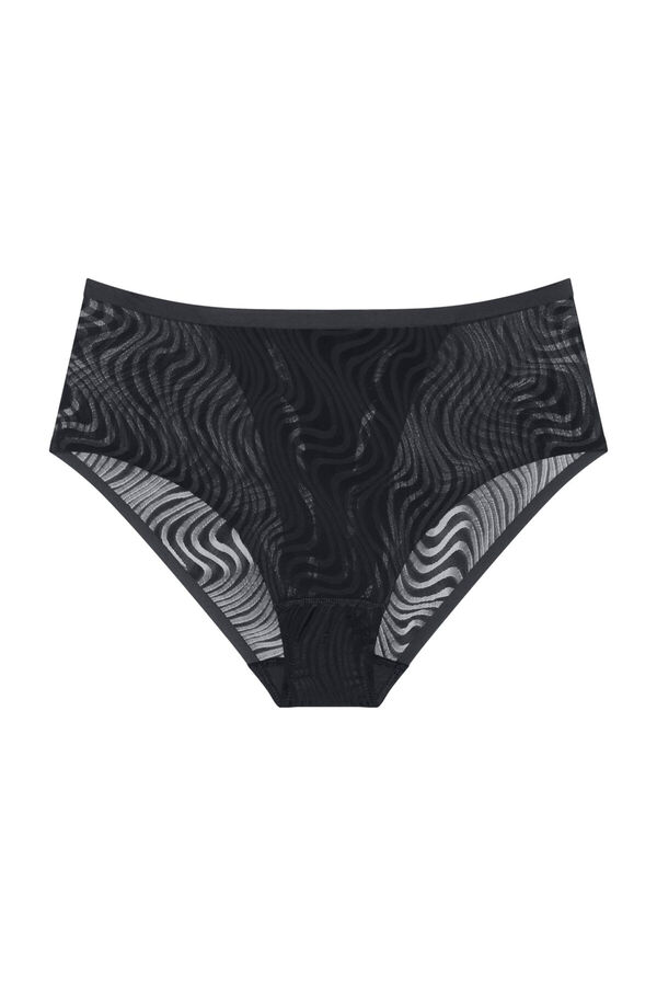 Triumph High waisted panties Crna