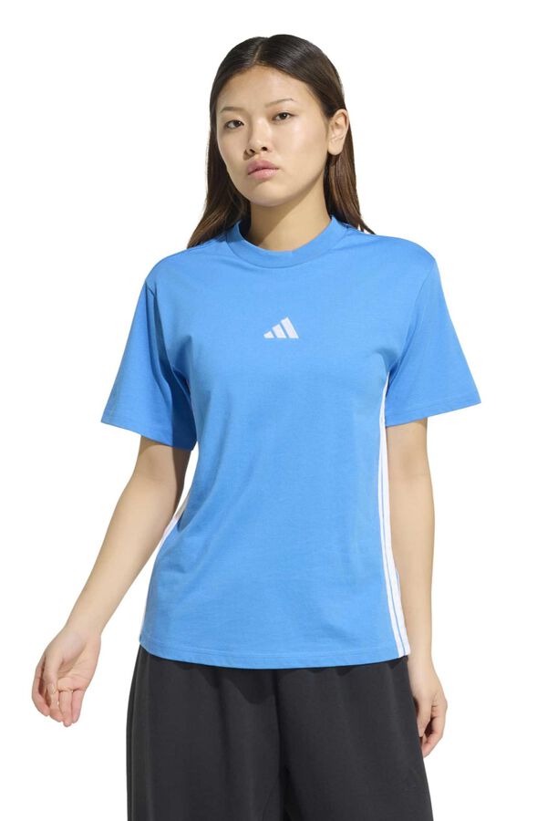 Adidas Camiseta casual 3 bandas Essentials estampado