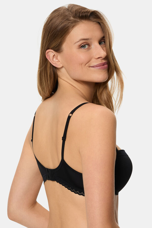 DIM Suti&atilde; com aro em microfibra macia  preto