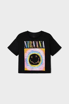 Womensecret Camiseta niña Nirvana negro
