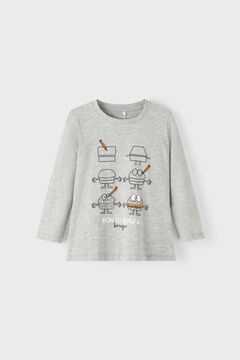 Womensecret T-shirt de menino manga comprida cinzento