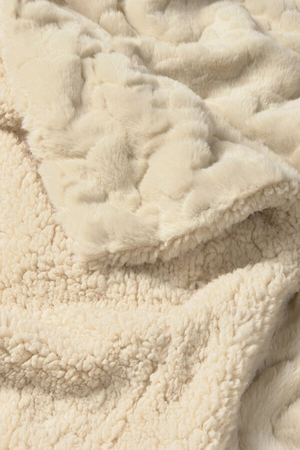 Textura Manta polar relieve estrellas marfil
