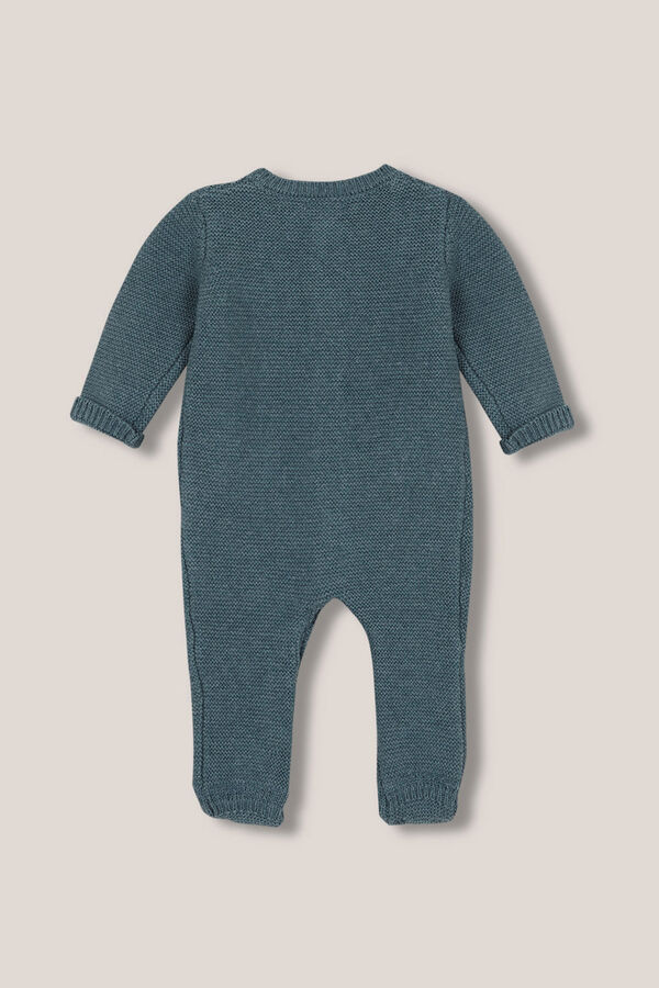 Deep Teal Marl Romper with Pockets