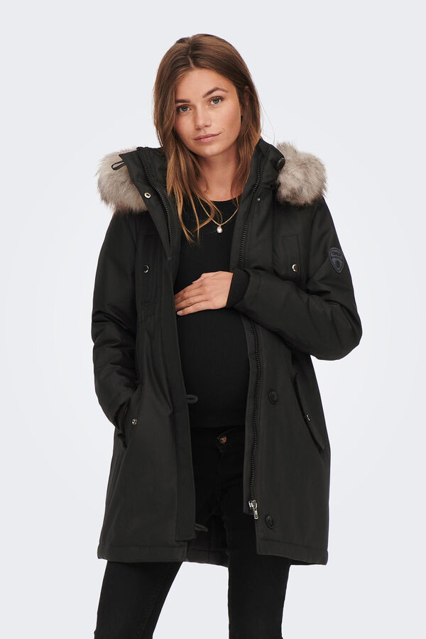 Womensecret Maternity parka removable hood noir