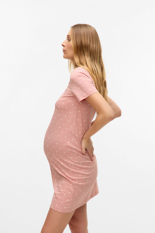 Mamalicious maternity and breastfeeding nightgown Roze