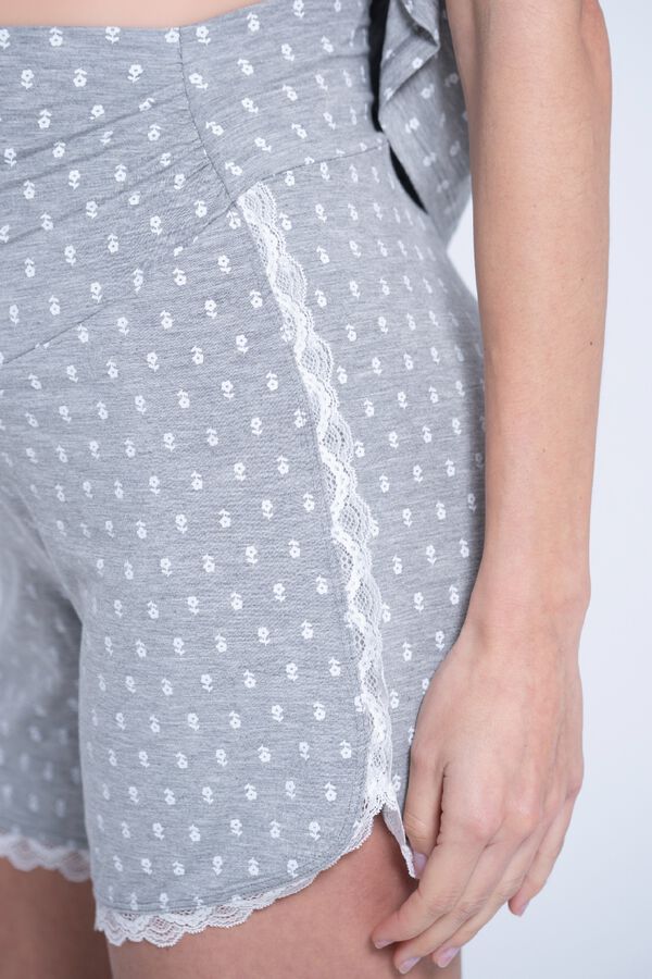 Ohma! Printed maternity pyjamas pack grey