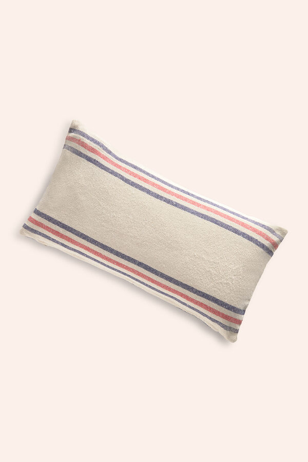 Calma House Blue and red striped cushion cover Mont printed