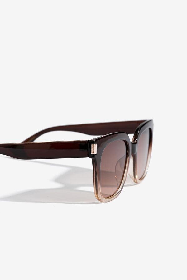 Vilanova Square Acrylic Sunglasses Braon