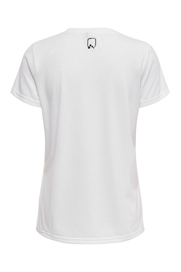 Womensecret Camiseta manga corta deportiva blanco