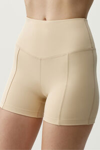 Born Living Yoga Beige Sport-Shorts Deo