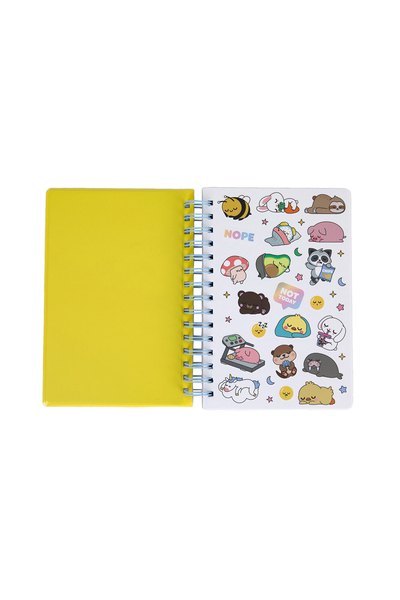 Mr. Wonderful Libreta A5 con squishy Lazy mapache - Let's take it easy