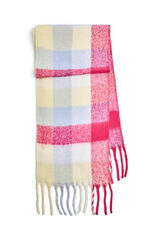 Pieces Schal Karomuster Rosa