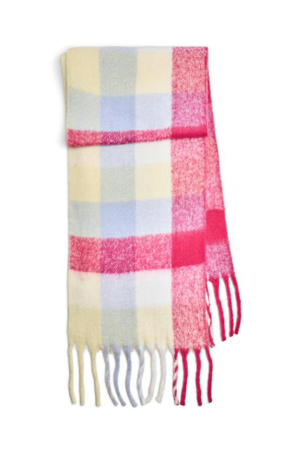 Pieces Schal Karomuster Rosa