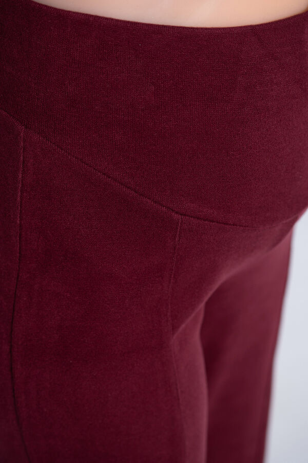 Ohma! Maternity wide-knit trousers red