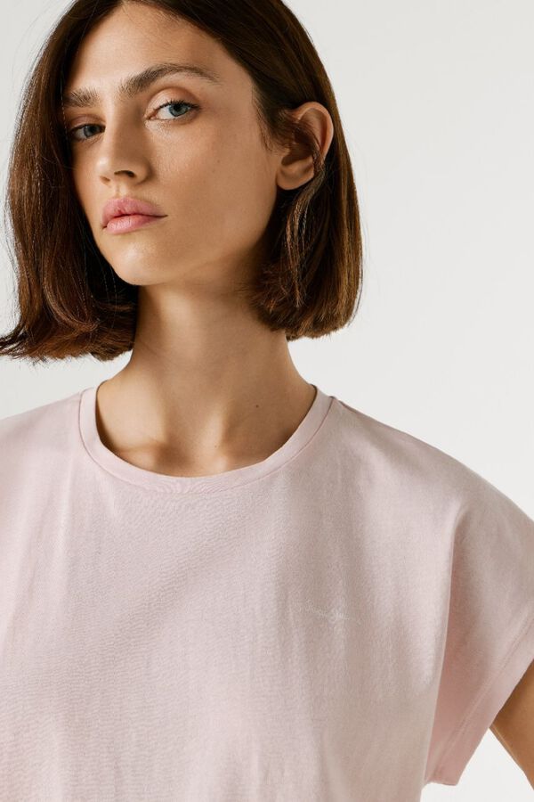 Pepe Jeans Camiseta manga corta cuello redondo rosa