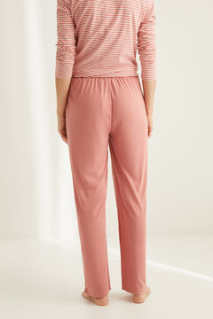Womensecret Pink super soft wide leg trousers pink