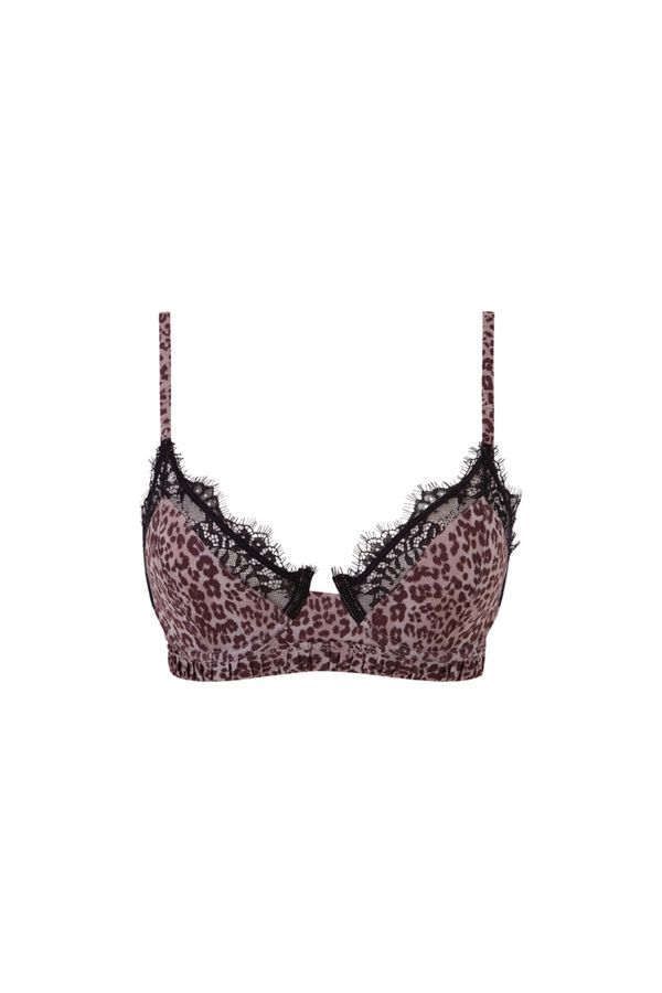 Women'secret Soutien cl&aacute;ssico em renda estampado animal print PRETTY estampado