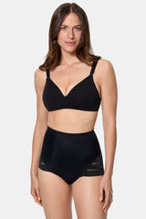 DIM Calcinha de alta redu&ccedil;&atilde;o Diams Control preto