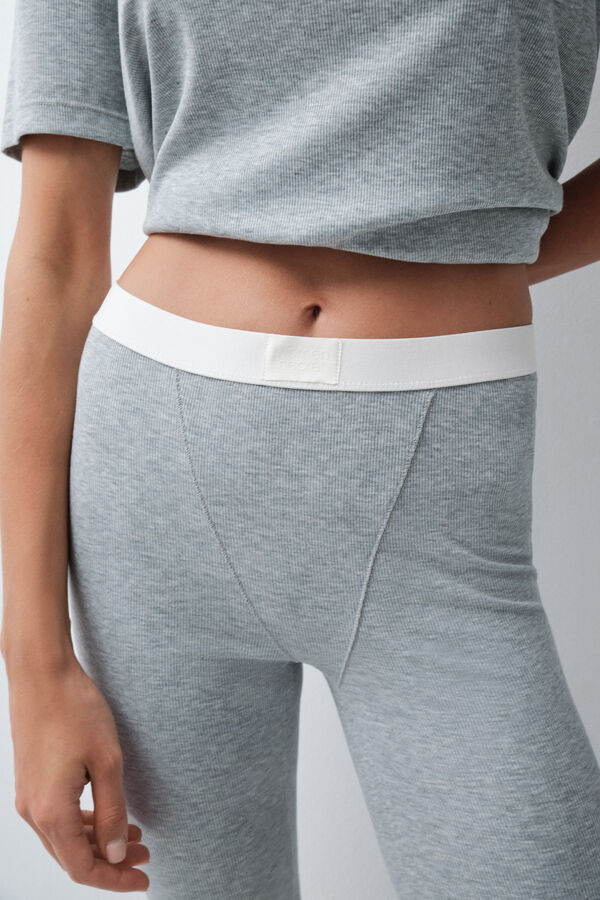 Women'secret Grey long pyjamas T-shirt leggings grey