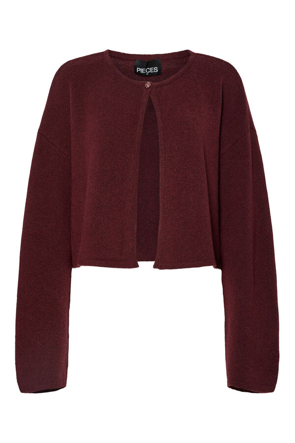 Pieces C&aacute;rdigan de punto rojo