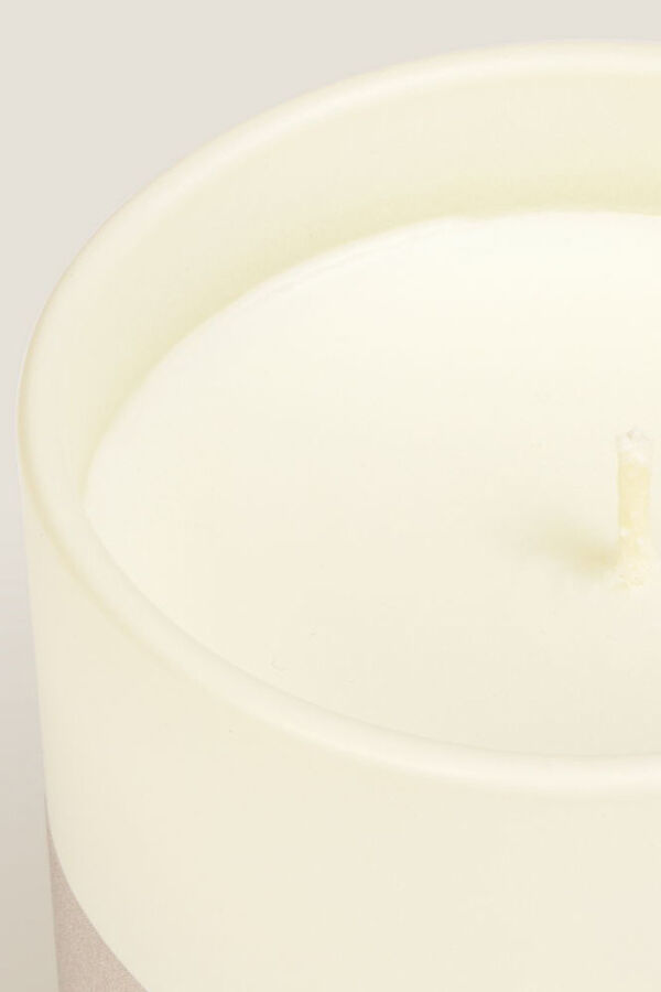 Textura Vela perfumada afrutada beige