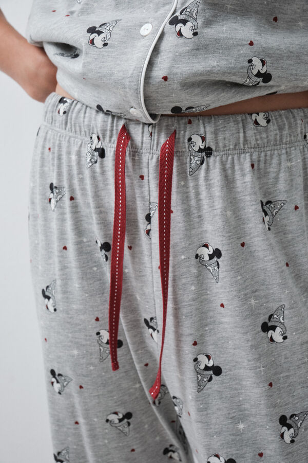 Women'secret Mickey cotton short sleeve classic pyjamas grey