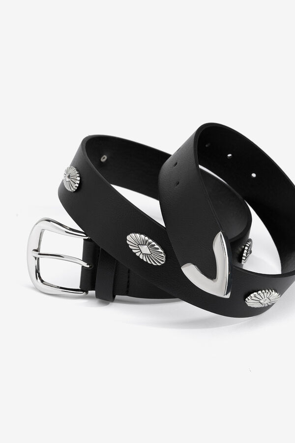 Vilanova Cinto com Aplicações Metálicas preto