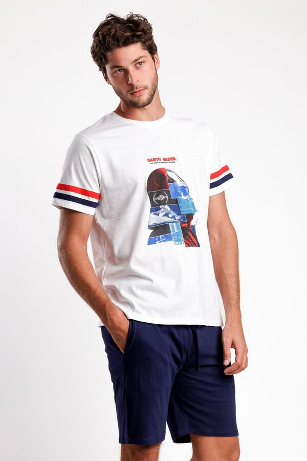 Admas Pijama corto Vader Star Wars blanco